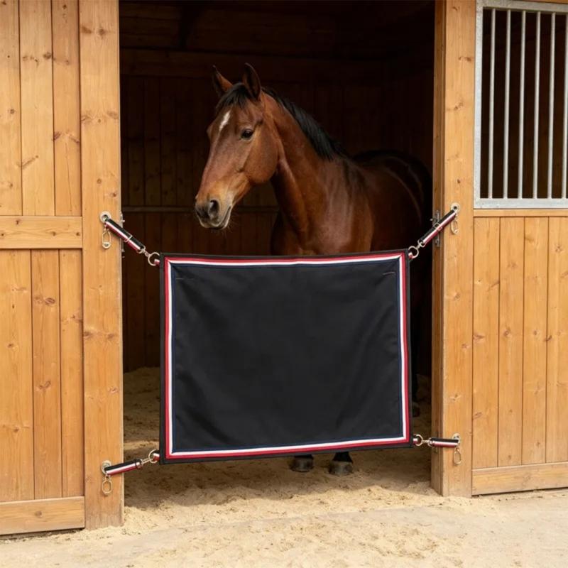Barn Opening Guard Panel for Horse Stalls, Fabric Divider with Four Corner Tie and Metal Hardware for Daily Stable Coverage Use