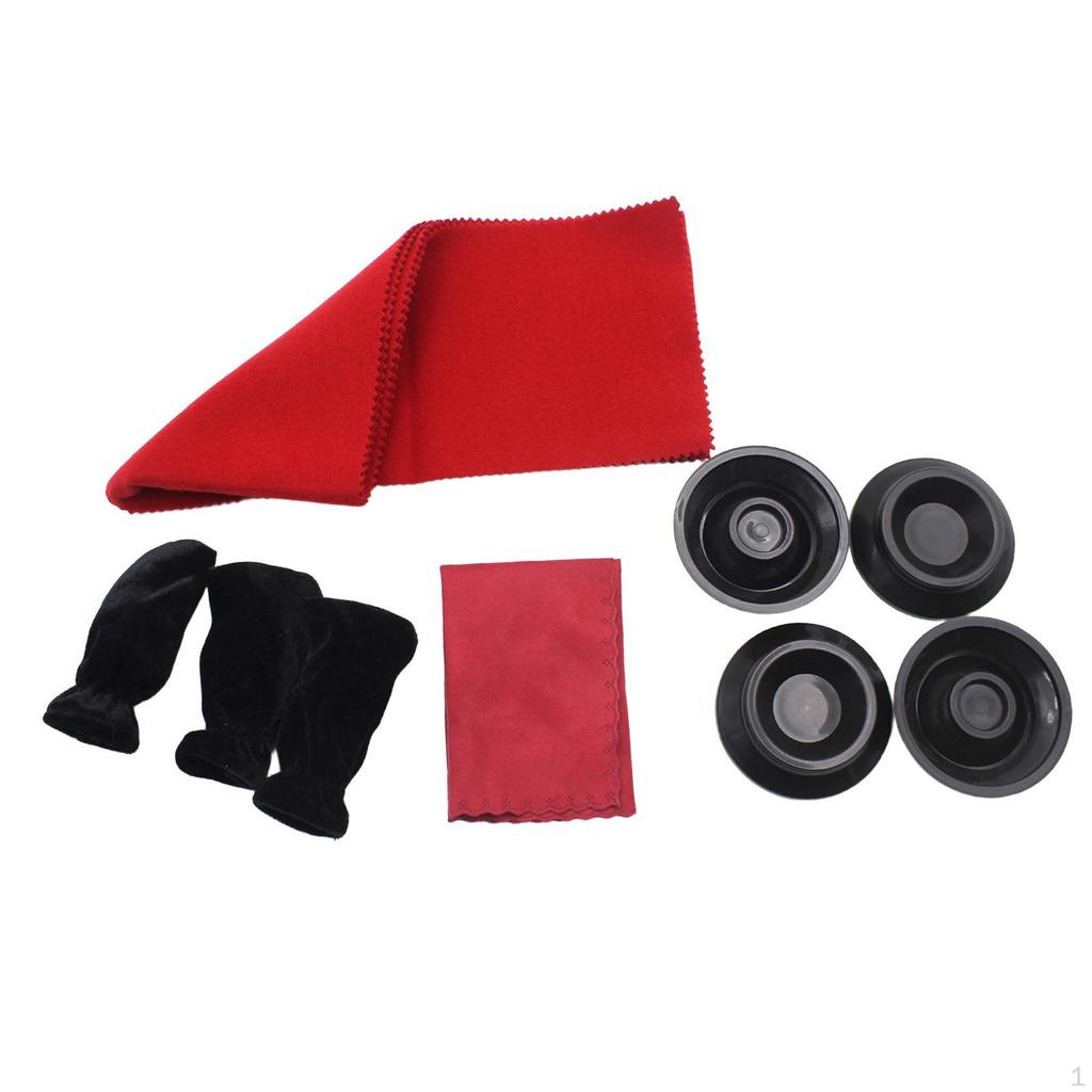 Upright Piano Care Kit Caster Cups Maintenance Professional Leg Floor Protectors Keyboard Anti