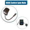 P850C 850C 860C Controller Switch Button Replacements 4PIN Male Female Extension Cable 56cm For Bafang Mid Drive Hub Motor Kits
