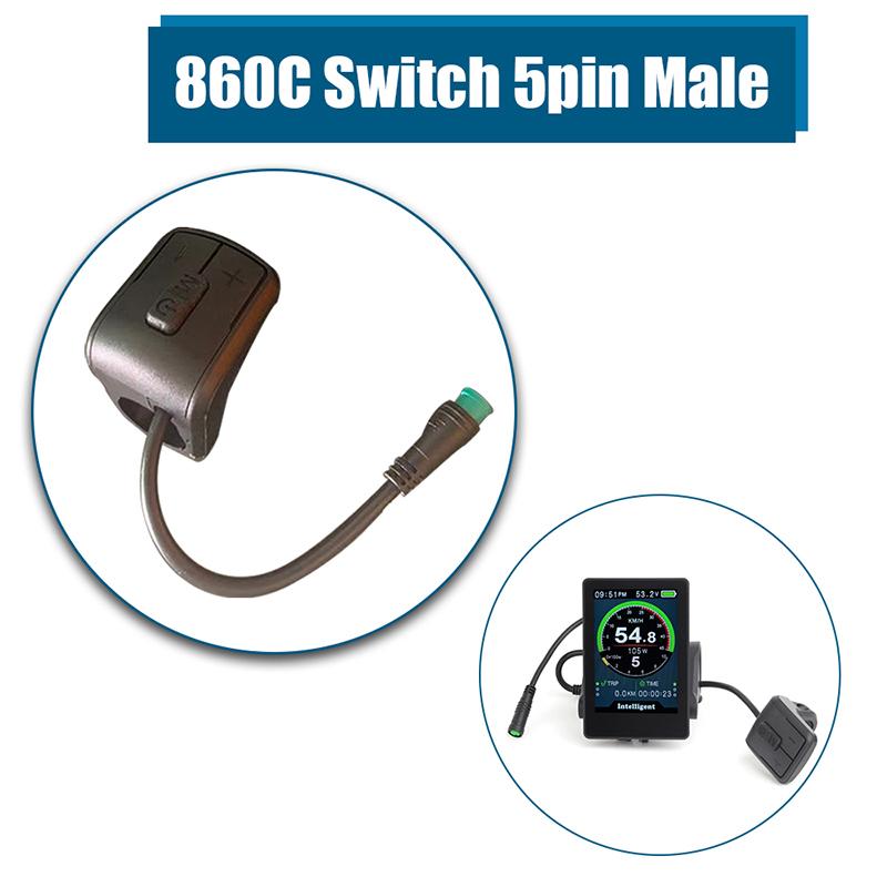 P850C 850C 860C Controller Switch Button Replacements 4PIN Male Female Extension Cable 56cm For Bafang Mid Drive Hub Motor Kits