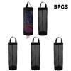 5Pcs Kitchen Plastic Bag Holder Garbage Bag Hanging Storage Dispenser Mesh Grocery Bags Organizer Household Trash Bag Collector