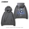 League of Legends LOL Lingluo Puppe Gwen Print Herren Kapuzensweatshirt Herbst und Winter Outdoor Plus Samt Locker Erwachsene Oberteile