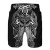 Letní pánské 3D tištěné šortky pro dovolenou, volný čas, sport, plážové šortky