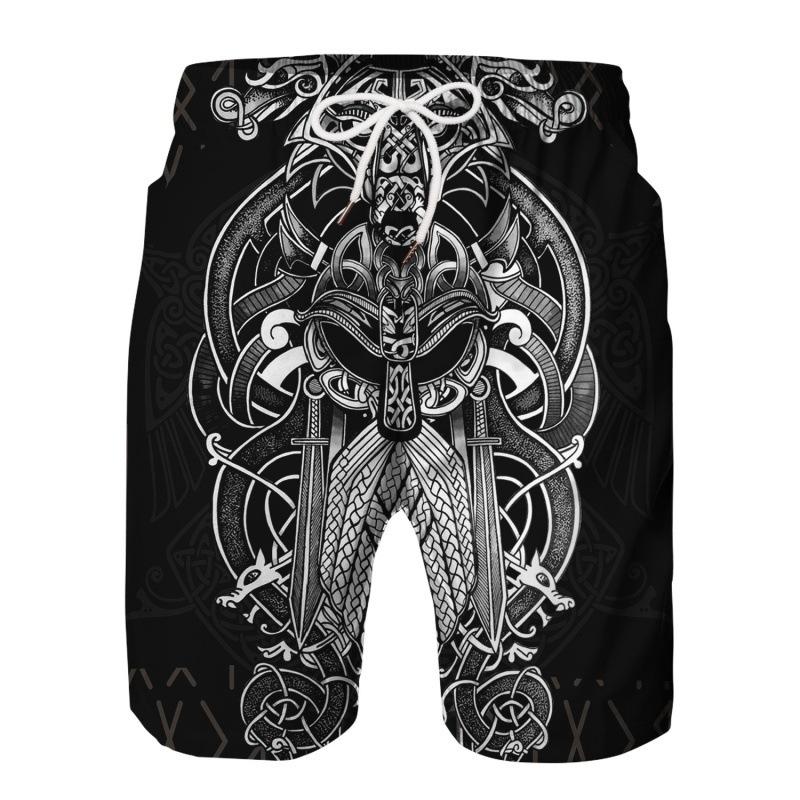 Letní pánské 3D tištěné šortky pro dovolenou, volný čas, sport, plážové šortky