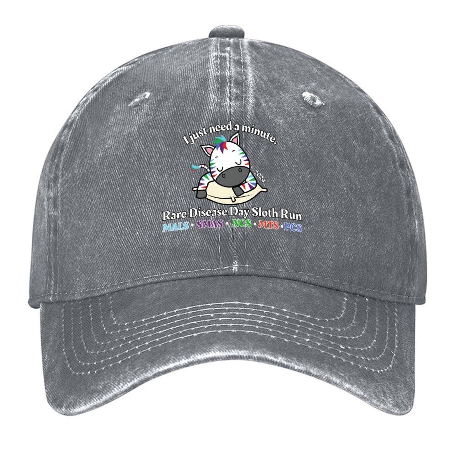 

Rare Disease Day Sloth Run 2024 Zebra Baseball Cap Hat Man For The Sun hats for men Vintage Luxury Man Hat Hats Man Womens