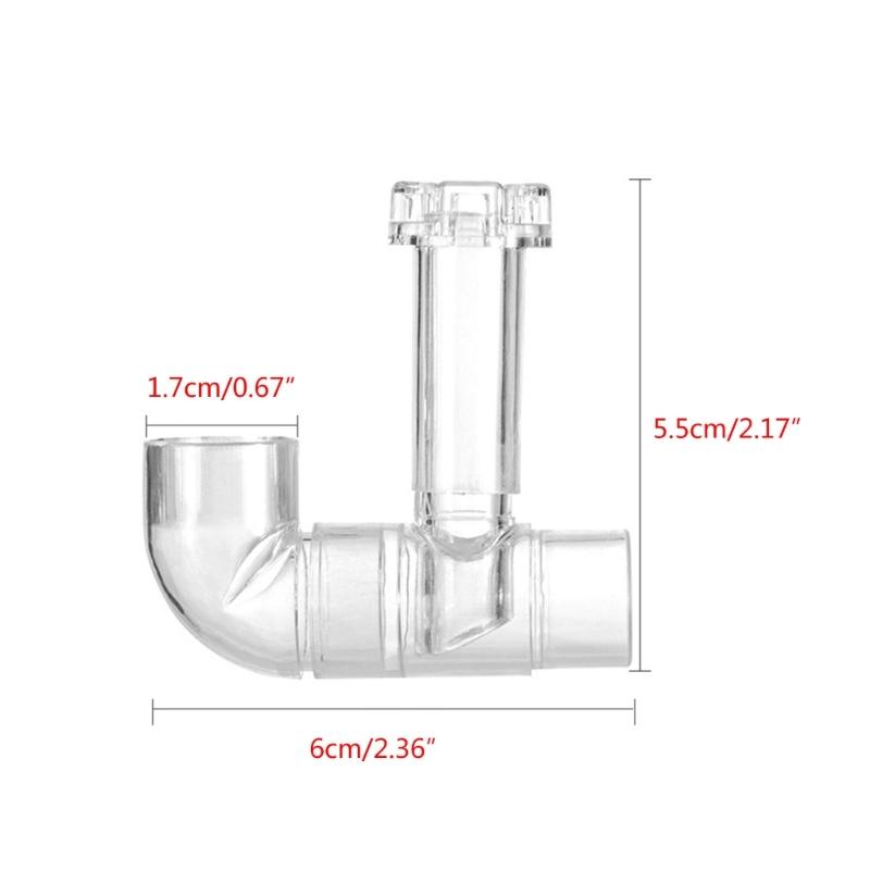 Durable Plastic Aquarium Skimmer Clear Pipe Spin Surface Inflows Outflows Filter for Fish Aquarium Cleaning Accessories