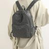 Large Capacity Travel Backpack Women Rivet Punk Backpack