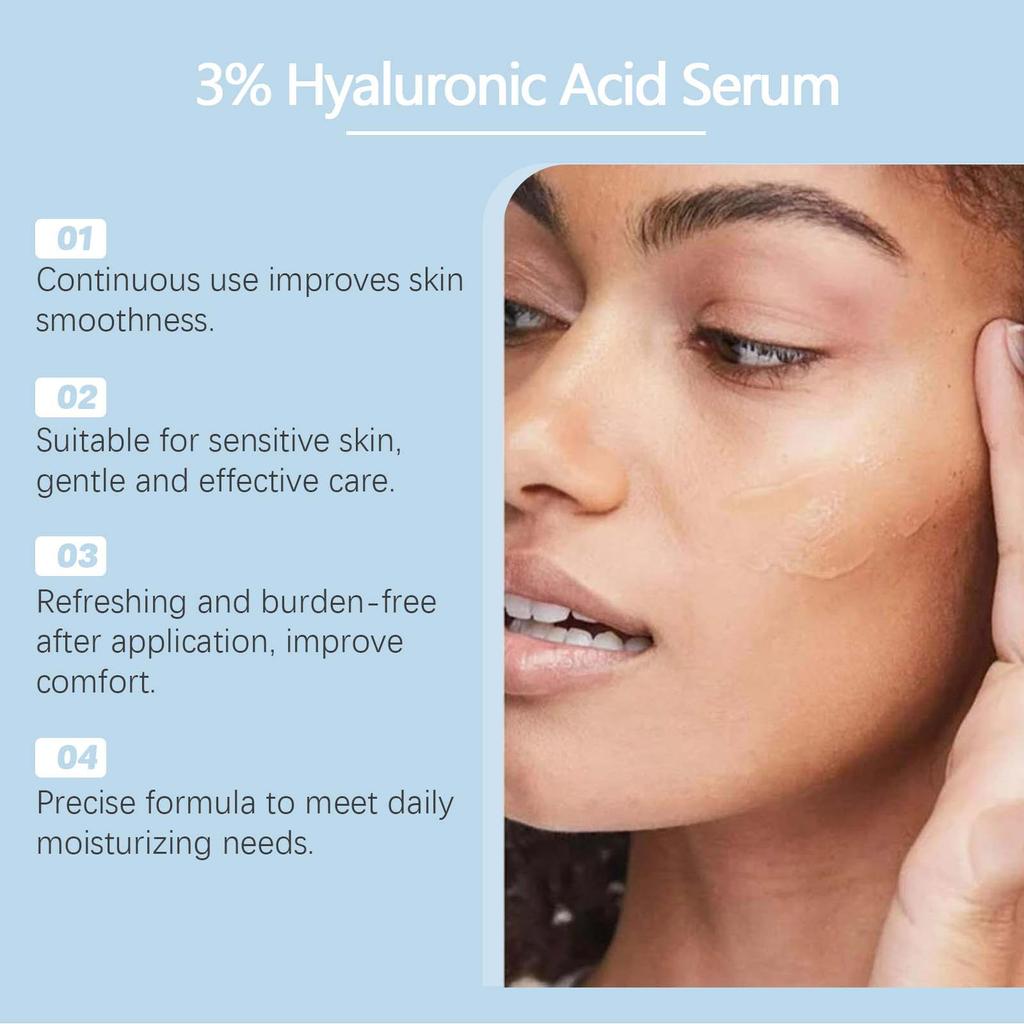 Hyaluronic Moisturizing Fluid Hydrates, Soothes, Relieves Redness, Deeply Nourishes The Skin.1.2ML*5