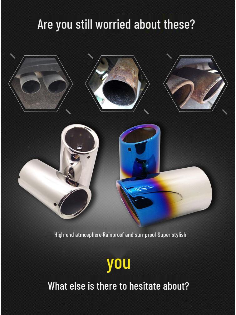 Golf 13, Lavida, Beetle, Scirocco, and New Bora Direct-Plug Car Exhaust Tailpipe