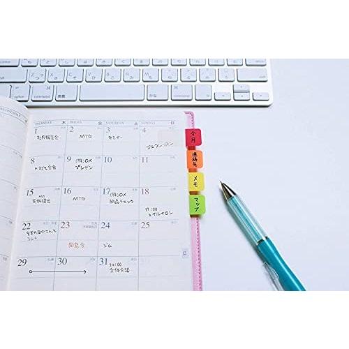 Post-it Film Samolepící bločky Super odolné Tlusté Růžové Zelené Oranžové 40 x 18 mm 10 listů x 3 podložky 686S-2