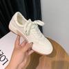 Damskie 2025 Nowe Oddychające Niemieckie Trenerki, Okrągły Nosek, Sznurowane, Gruba Podeszwa, Zwiększające Wysokość, Wszechstronne Casualowe Białe Buty Sportowe