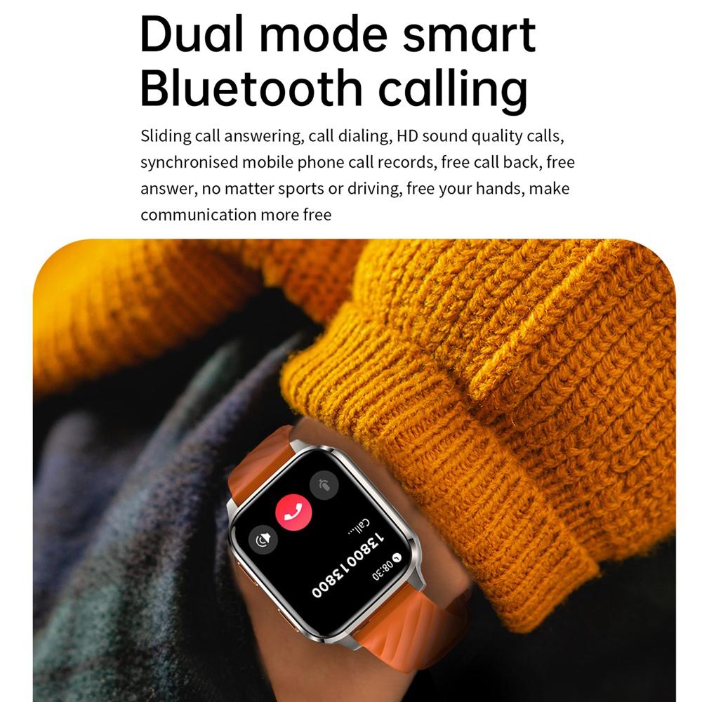 Ανδρικό 1.85" Κλήση Bluetooth Αθλητικό Fitness Tracker Έξυπνο Ρολόι Καρδιακού Παλμού Αδιάβροχο IP68 Οξυγόνο Αίματος Παιχνίδι Γυναικείο Έξυπνο Ρολόι