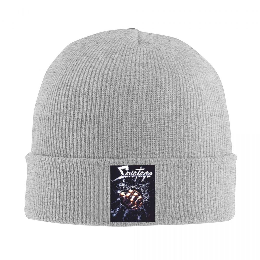 Savatage Band European Tour 2025 Warm Knitted Cap Hip Hop Bonnet Hat Autumn Winter Outdoor Beanies Hats for Unisex Adult
