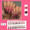 Cross-border European and American Halloween nail plates, pumpkin ghost Halloween wearable nails, long bat spider web fake nails