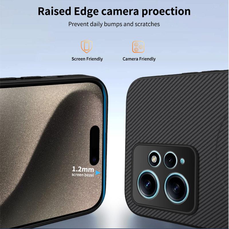 Carbon Fiber Texture Wireless Charging Magnetic Case for Xiaomi Redmi Note 12 Note12 4G ShockProof Phone Cover