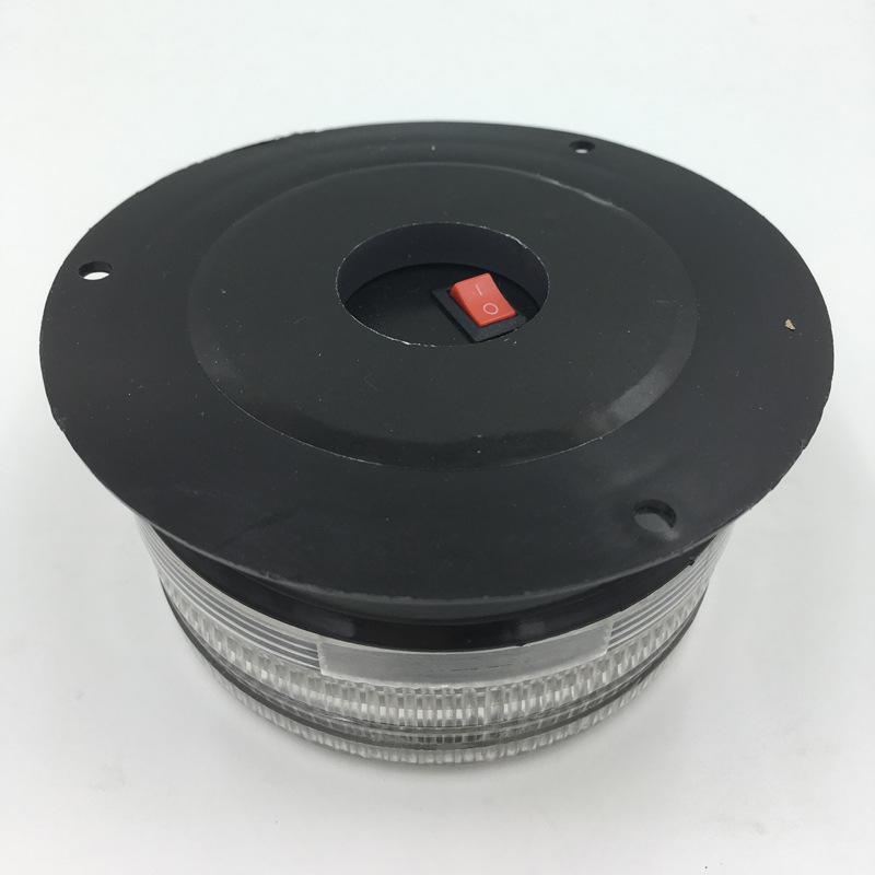 Solar LED Vehicle Strobe Light: Construction Safety Red/Blue Warning Flashers