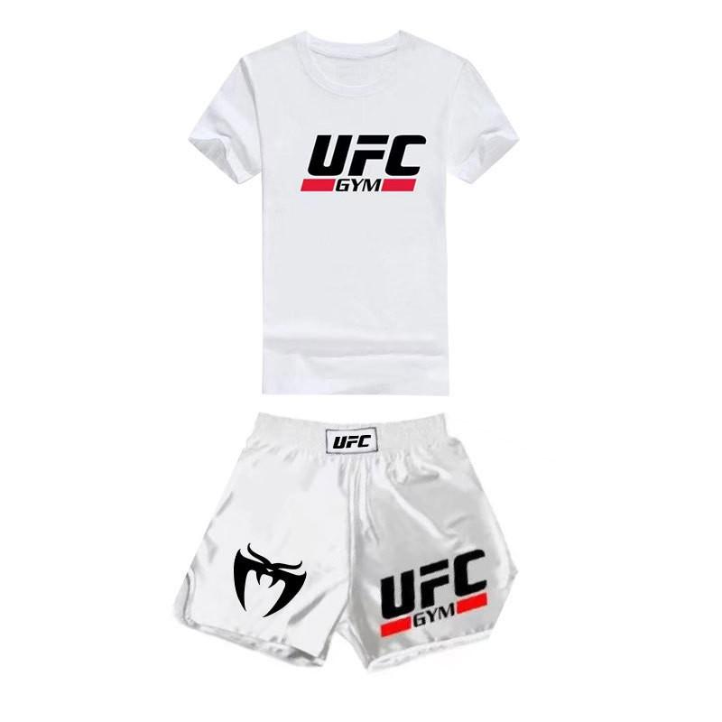 T-shirt a maniche corte UFC Venom da Boxe Rash Guard a maniche corte per Allenamento MMA BJJ Fightwear ad Asciugatura Rapida