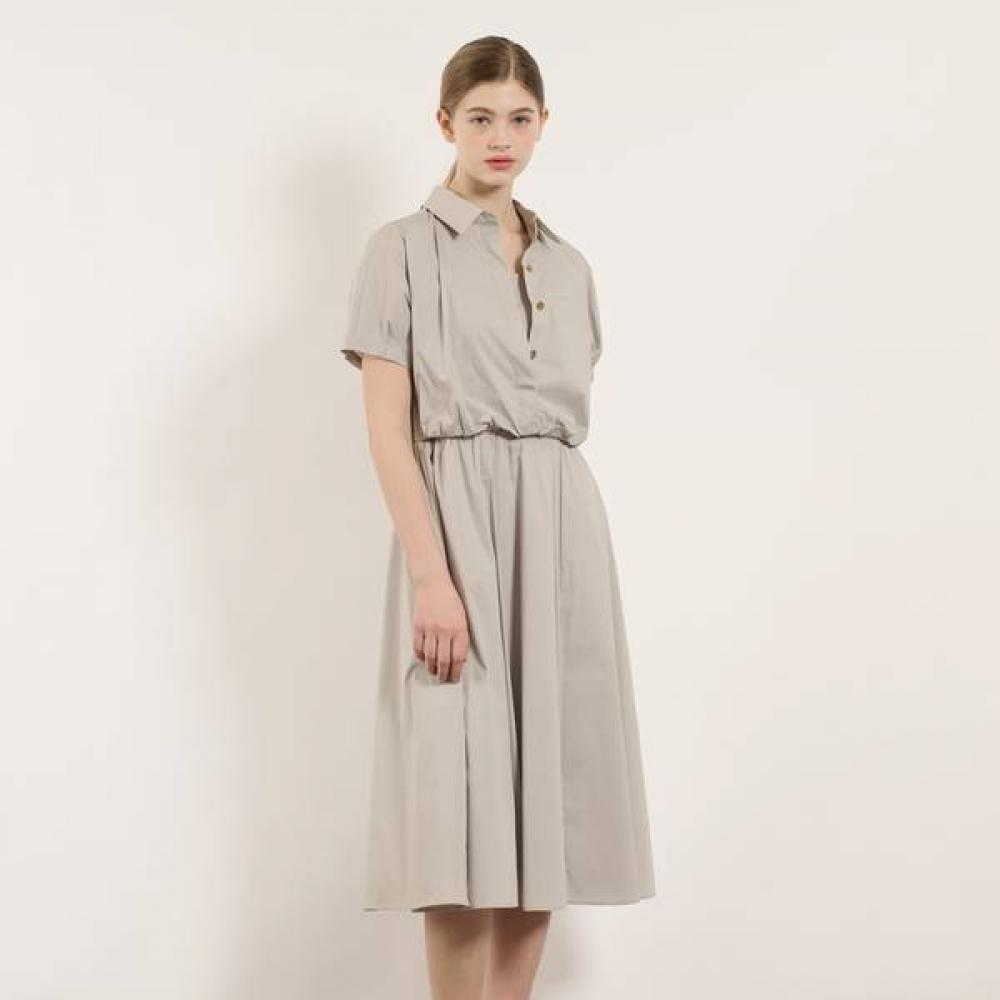 

Bcbg Shirred Waist Dress B5m4o630 brown (74)/77