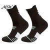 Outdoor Training Socks 1 Pair Men's Crew Socks, Moisture Wicking Athletic Running for Exercise Soft Workout Casual Thin Sports Gym Comfortable