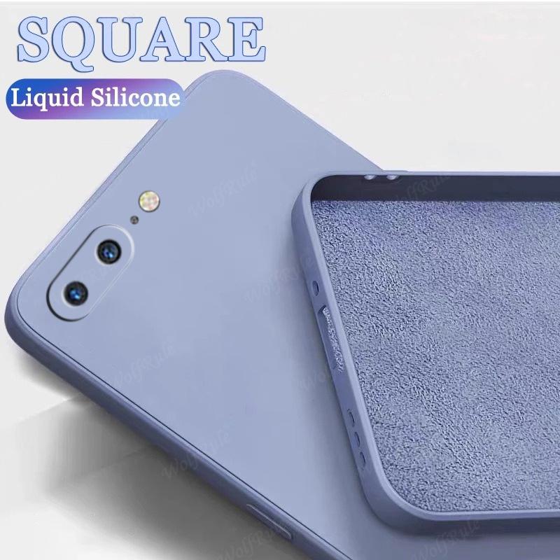 For iPhone 8 Plus Case Cover Apple iPhone 7 8 6 6S Plus Capas Bumper Original Liquid Silicone TPU Soft Cover For iPhone 8 Plus