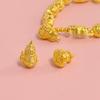 S999 Sterling Silver 3D Hollow Gourd Flower Pendant for DIY Crystal Bracelet and Necklace Beading.