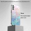Buntes fließendes Texturmuster, galvanisierte Glas-Handyhülle, geeignet für Samsung S26/S25, S24/S23/S22/S21/S20 usw.. Modelle.