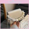Stylish Simple Handbag Pu Material Retro Shoulder Bag 2024 New Chain Crossbody Bag