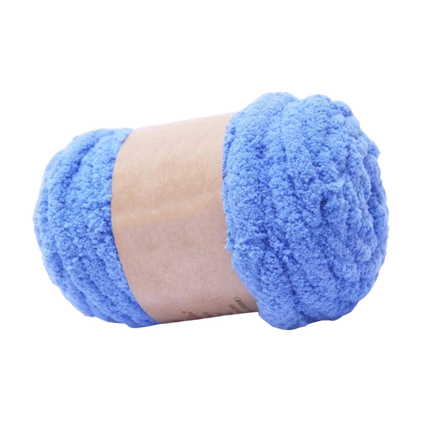 Thick Chunky Yarn Arm Knit Yarn Filling Weight Yarn for Hats Craft Sweaters синий