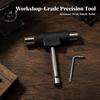 Skateboard T Tool Universal with Hex Key Long-Lasting