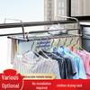 Cabide de Roupa para Varanda de Aço Inoxidável Antifurto Altamente Recomendado com Dobra Telescópica e Proteção para Peitoril de Janela