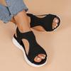 Summer Fish Mouth Casual Foot Cover Fly Knitting Sandals Flat Comfortable Sports Casual Sandals Women