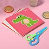 48Sheets Paper Cut Scissors Available Multicolor Lines Animals Vehicles Paper Cutting Gifts Handmade Activities Party Favors ZYF