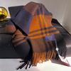 New  Winter Luxury Cashmere Women Plaid Scarf Warm Shawl And Wrap Bandana Pashmina Long Tassel Female Foulard Thick Blanket