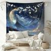 Dreamy Starry Night Moon God Tapestry Starry Sky Moon Background Cloth Meditation Room Bohemian Room Decoration