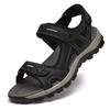 Men's Summer Velcro Cowhide Sandals: First-Layer Beach & Outdoor Wear