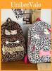 Hello Kitty Leopard Print 3d Nylon Backpack With Cushion Straps For Students And Casual Use