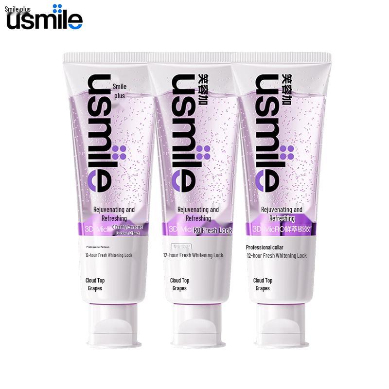 Usmile Teen Whitening & Fresh Breath Toothpaste - Grape Flavor