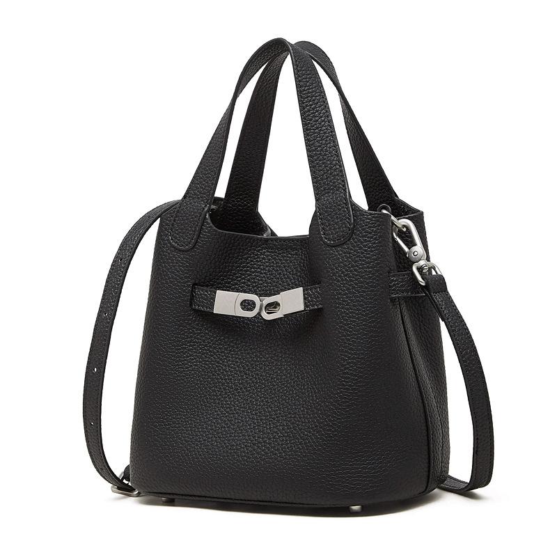 The First Layer of Cowhide Retro Casual Commuting Large-capacity Bag Women's Spring and Summer Tote Bag Versatile Shoulder Bag