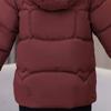 Plus Size XL-5XL Fashion Winter Woman Parkas Hooded Thick Warm Jacket Loose Middle Age Women's Coats