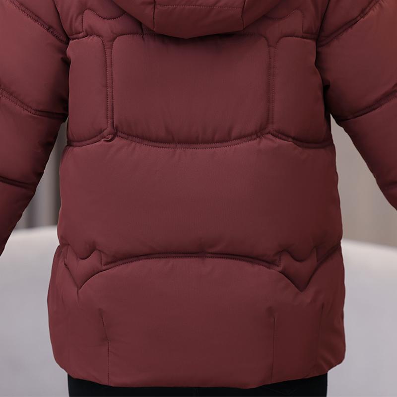 Plus Size XL-5XL Fashion Winter Woman Parkas Hooded Thick Warm Jacket Loose Middle Age Women's Coats