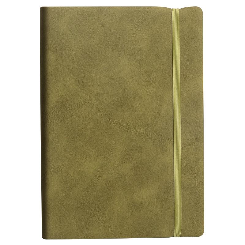 

A5 Thicken Soft Leather Strap Notebook Business Office Notepad Waterproof Cover Student Diary High-Quality Paper Eye Protection