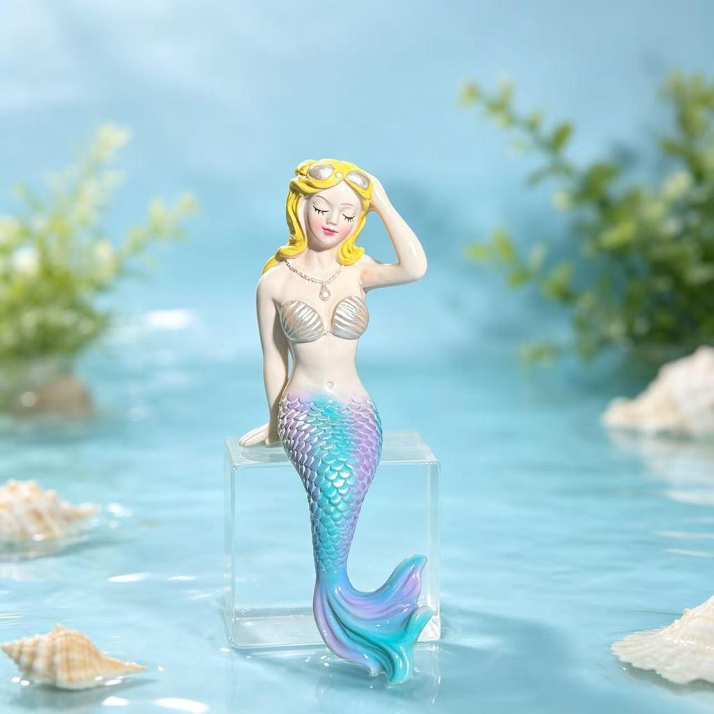 Mermaid Resin Ornaments for Garden, Pond, and Fish Tank Decor