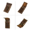 Leather Pen Pencil Case Large Capacity Desktop Organizer Retro Pen Pouch Holder  Stationary