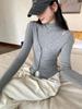 Chic High-Neck Sleeveless Cardigan Jacket Set: Slim-Fit, Versatile Autumn/Winter Layering