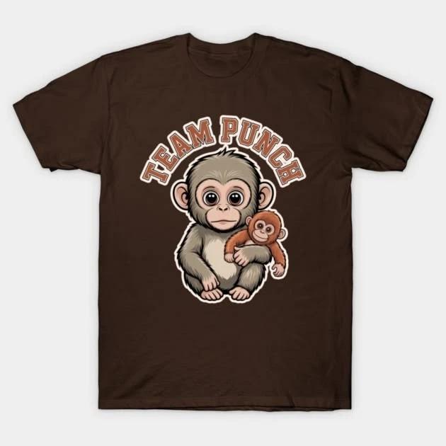 TEAM PUNCH the Lonely Little Macacque Monkey - Team Punch - T-Shirt GILDAN 3XL