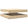 Vidaxl Stolik Kawowy Obrotowy 360 Stopni Sonoma Oak 90X90X34,5 Cm