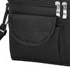 Przenośna Torba Izolacyjna Dwuwarstwowa Duża Pojemność Pogrubiona Tkanina Oxford Ręczna Torba Piknikowa na Kemping Czarna