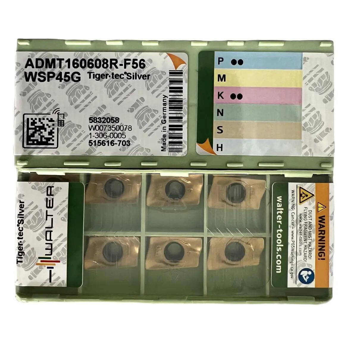 

Original / ADMT160608R-F56 WSP45G / Industrial indexable Carbide Inserts 10 Pcs