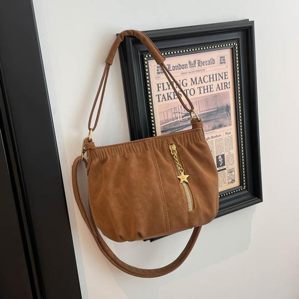 Women s Mini PU Leather Crossbody Bag Fashion Shoulder Purse One Size коричневый