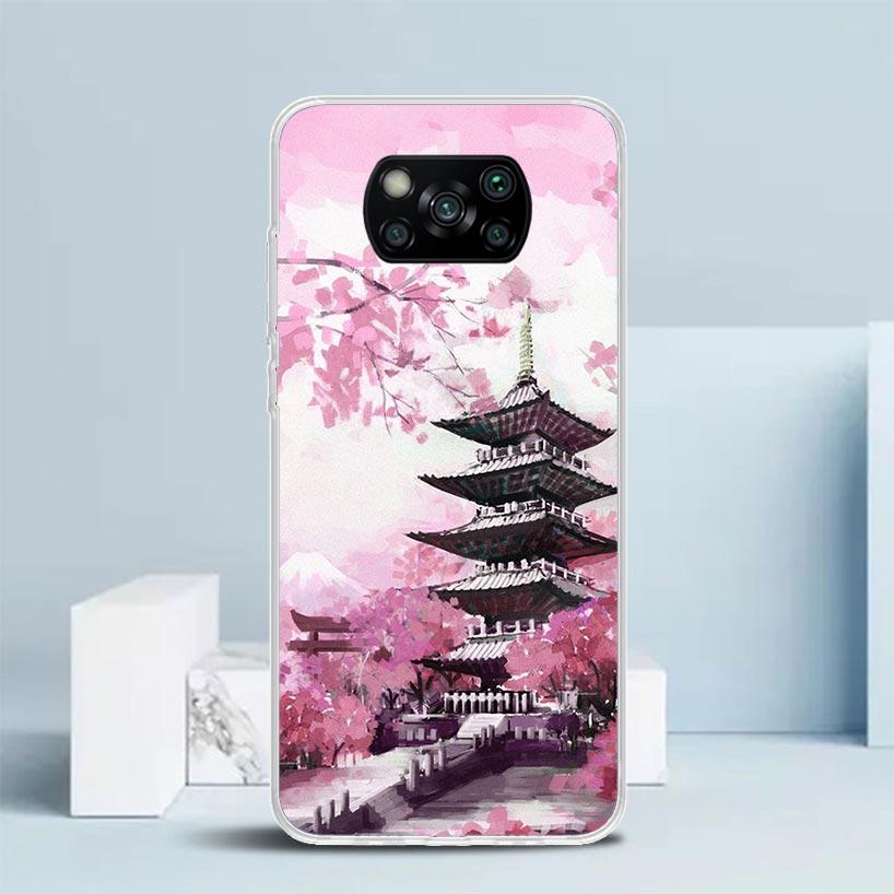 Cherry Blossom Tree Phone Case For Xiaomi Poco F7 Ultra X5 X6 X7 Pro M7 Redmi 15C 15 13C 13 12C 12 10C 10 10A 9 9C 9A 9T Cover P
